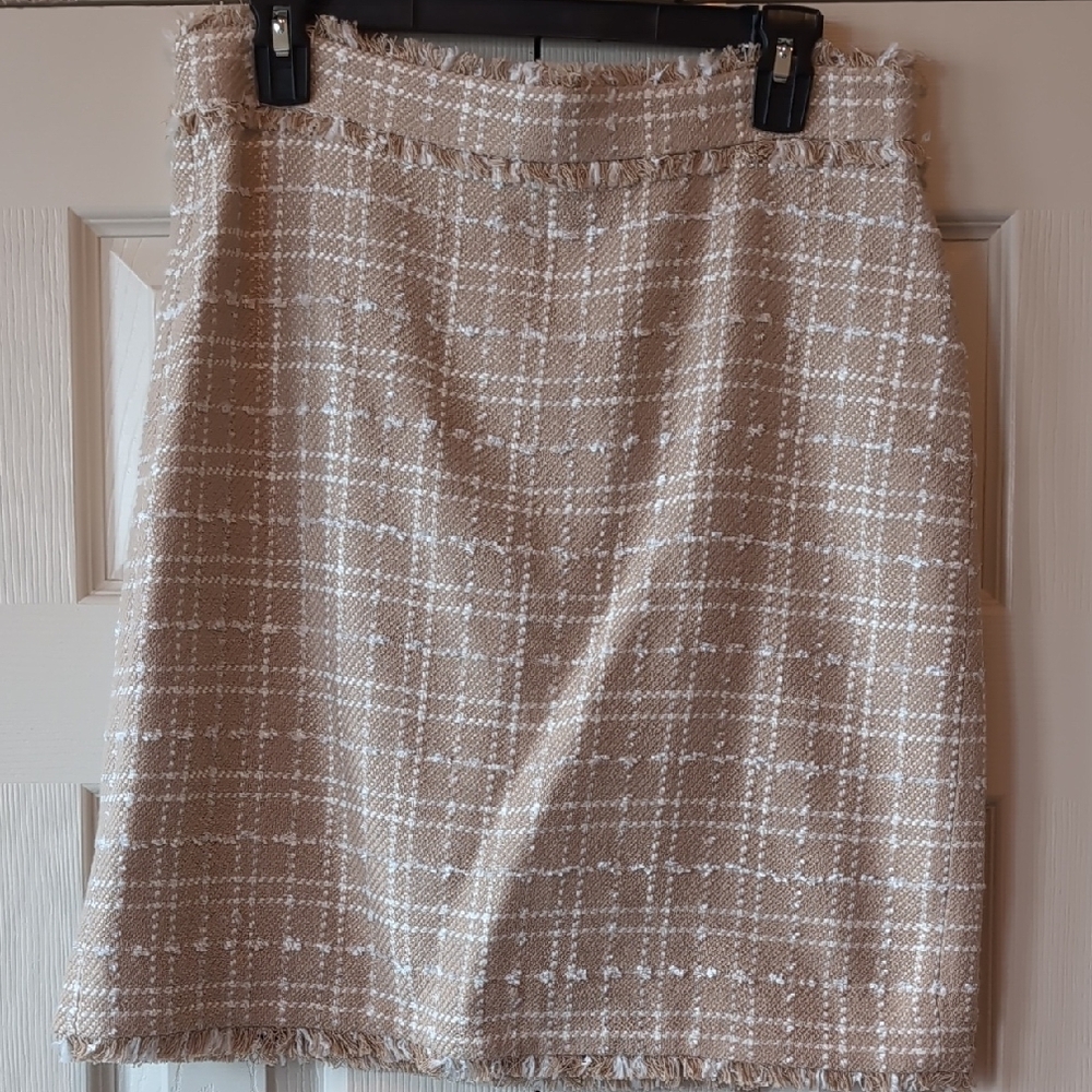 Ann Taylor Tan Pencil Skirt for Work